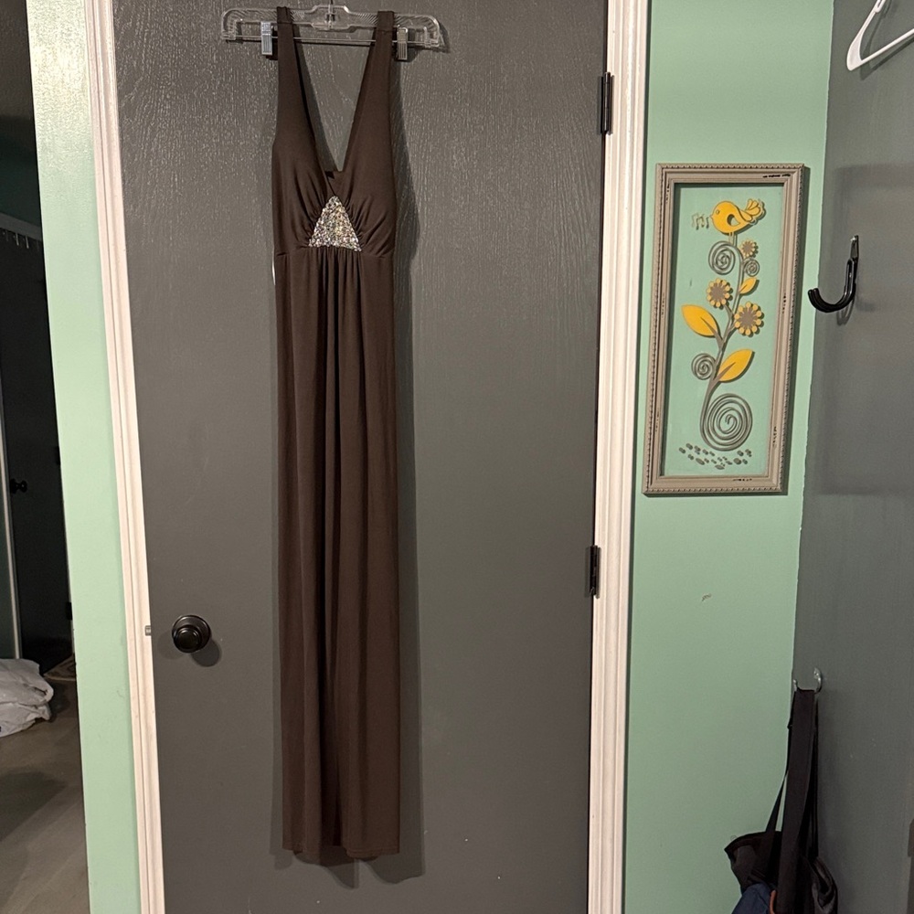 Tommy Bahama Dark Brown Crossback Dress